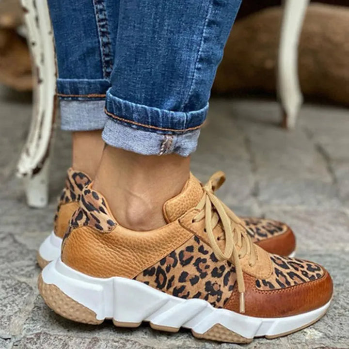 Crissa | Bequeme Leoparden-Turnschuhe