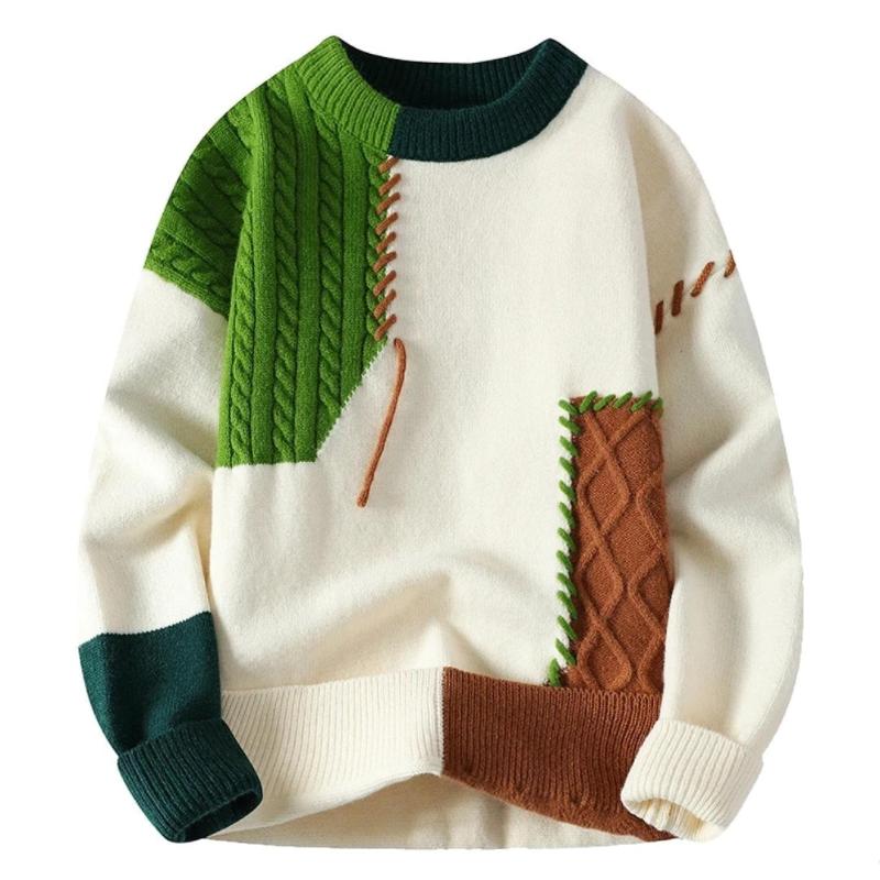 Bogdan | Artistic Patchwork Design Damenpullover