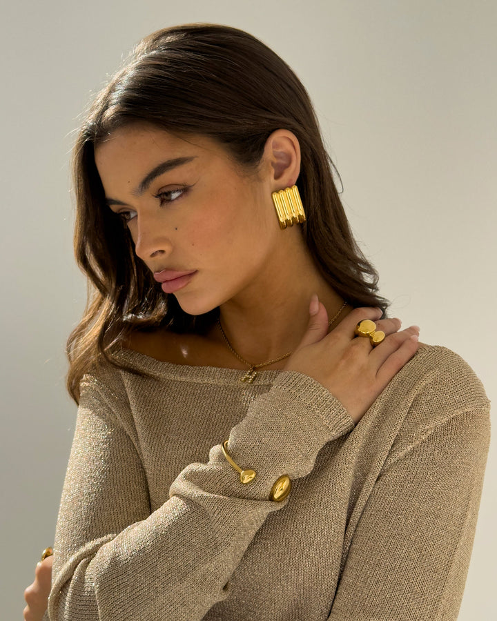 Unregelmäßiges Offenes Armband – Modernes Design für einen einzigartigen Look