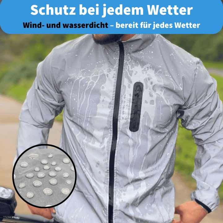 Haris | Reflektierende & wetterfeste Herren-Radjacke