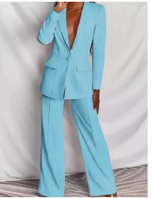 Giulia | Raffiniertes Zeitloses Damen Blazer- und Hosenset