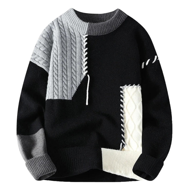 Bogdan | Artistic Patchwork Design Damenpullover
