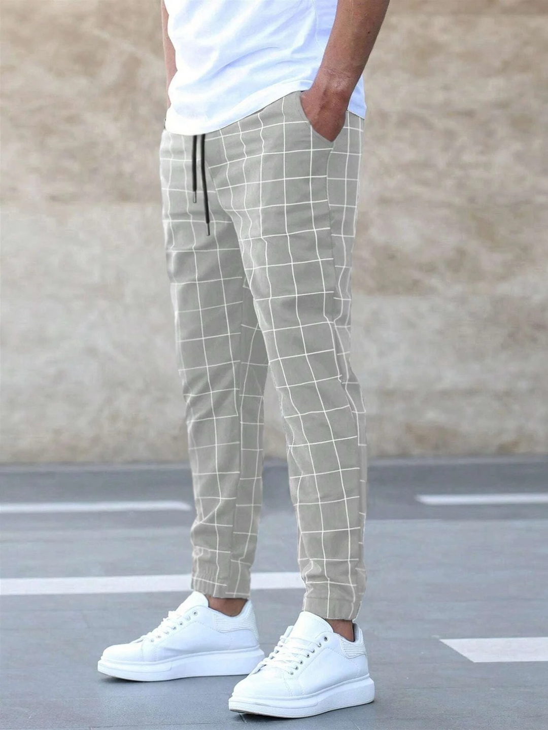 Albert | Stilvolle karierte Design Herren Sweatpants