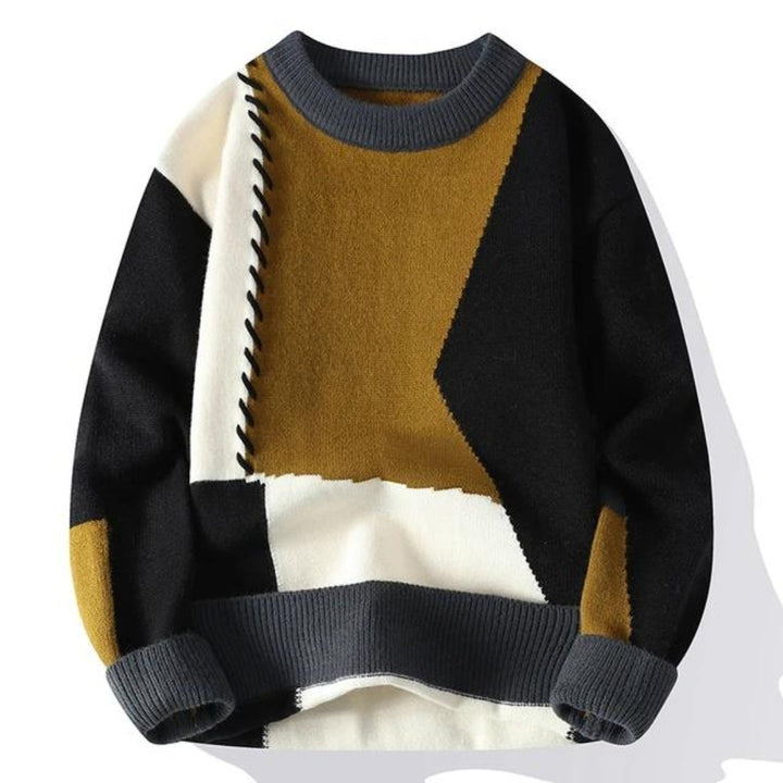 Bogdan | Artistic Patchwork Design Damenpullover