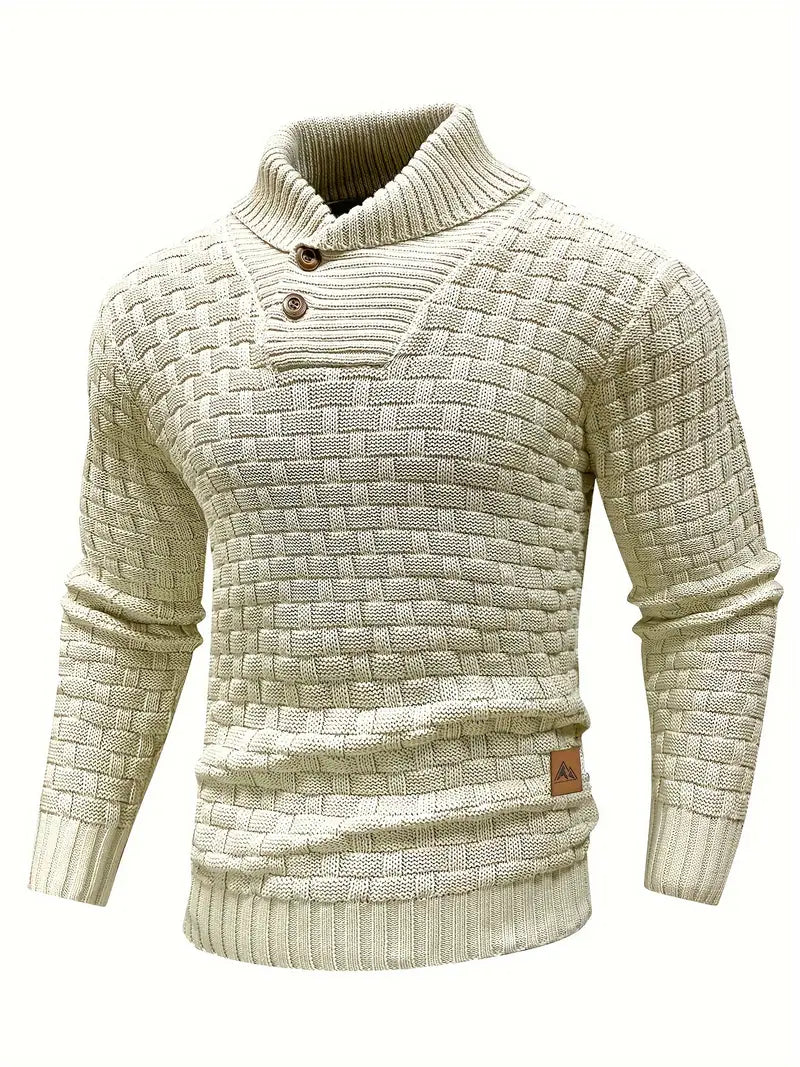 Mark | Elegantes gewebtes Design Herrenstrickpullover