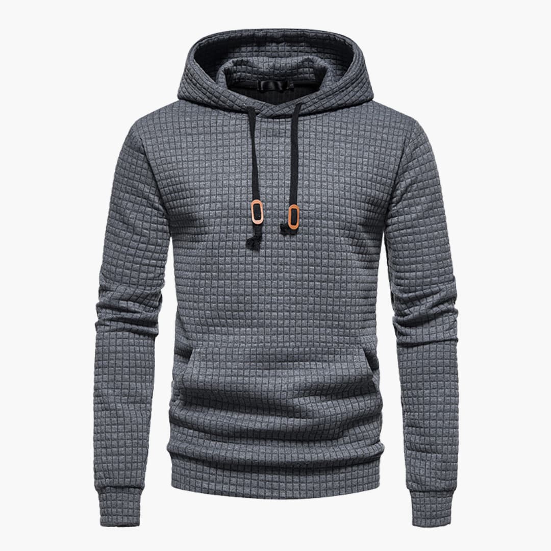 Andrea | Stylisches Karomuster Herren Kapuzenpullover