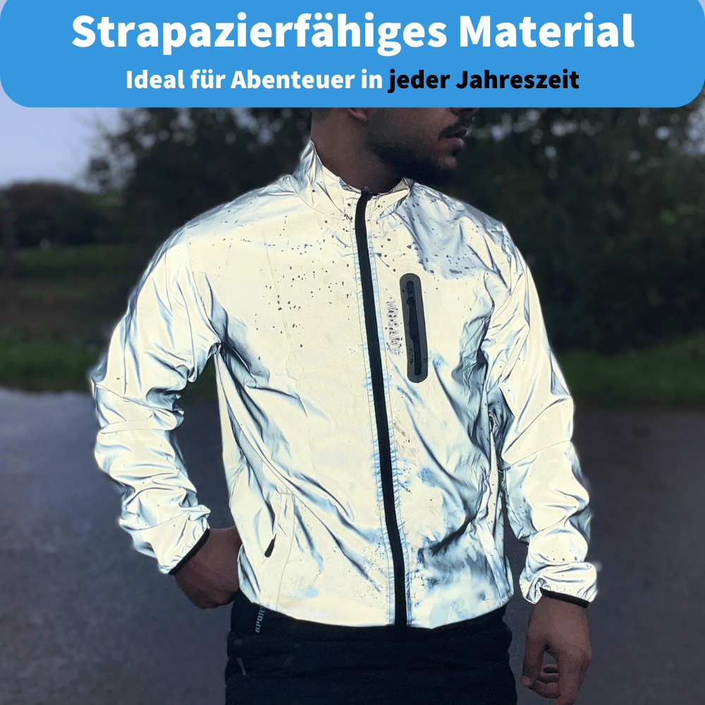 Haris | Reflektierende & wetterfeste Herren-Radjacke