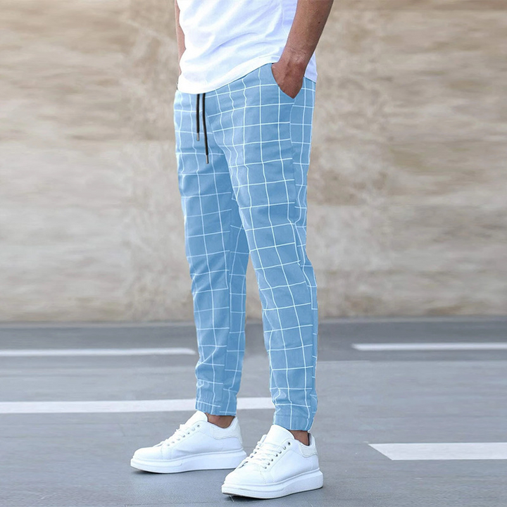 Albert | Stilvolle karierte Design Herren Sweatpants