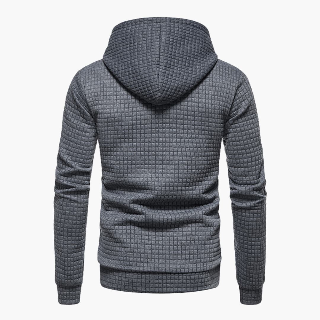 Andrea | Stylisches Karomuster Herren Kapuzenpullover