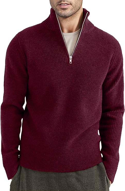 Georges | Moderner Eleganter Herren Reißverschluss Pullover