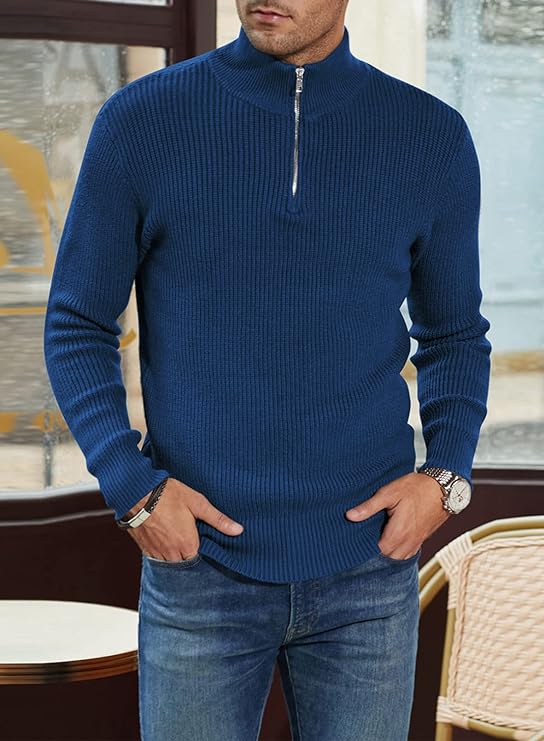 Georges | Moderner Eleganter Herren Reißverschluss Pullover