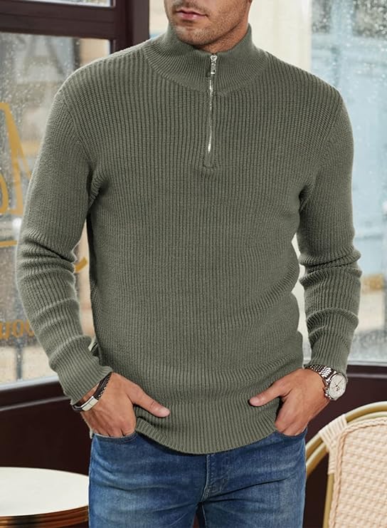 Georges | Moderner Eleganter Herren Reißverschluss Pullover