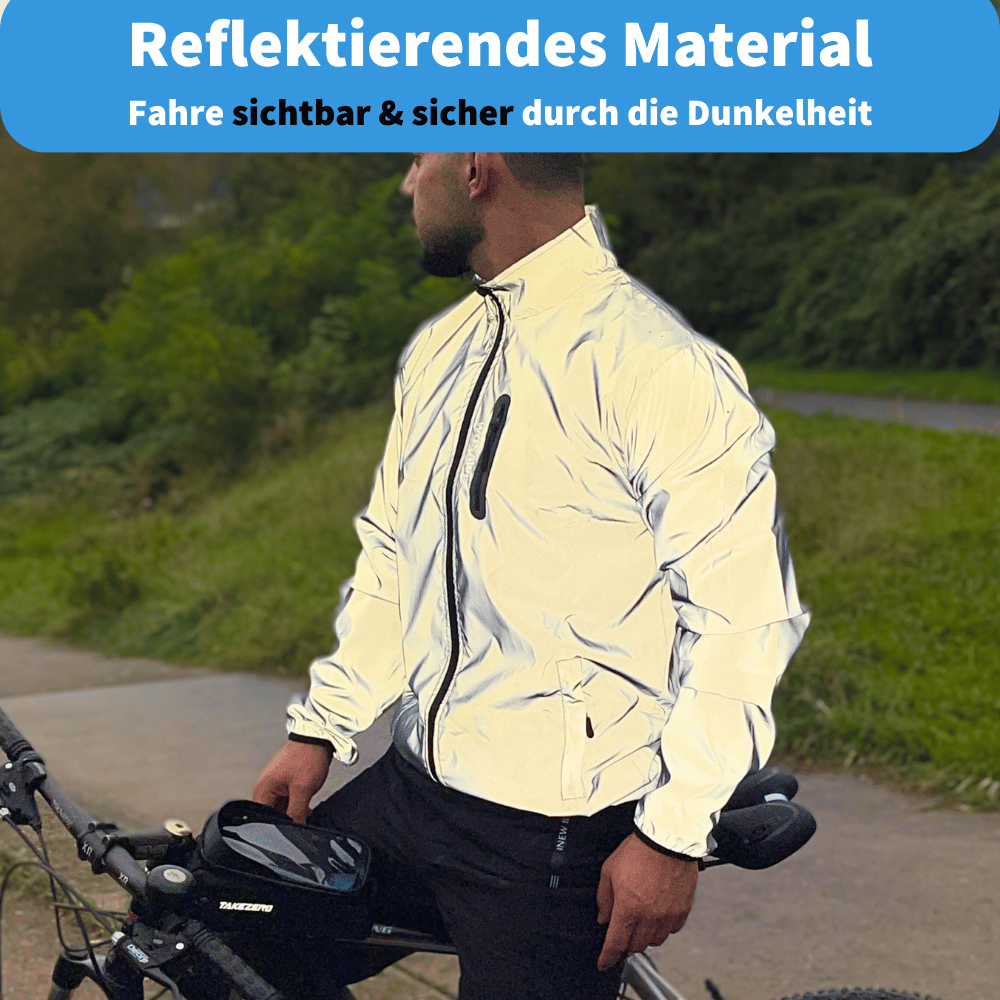 Haris | Reflektierende & wetterfeste Herren-Radjacke