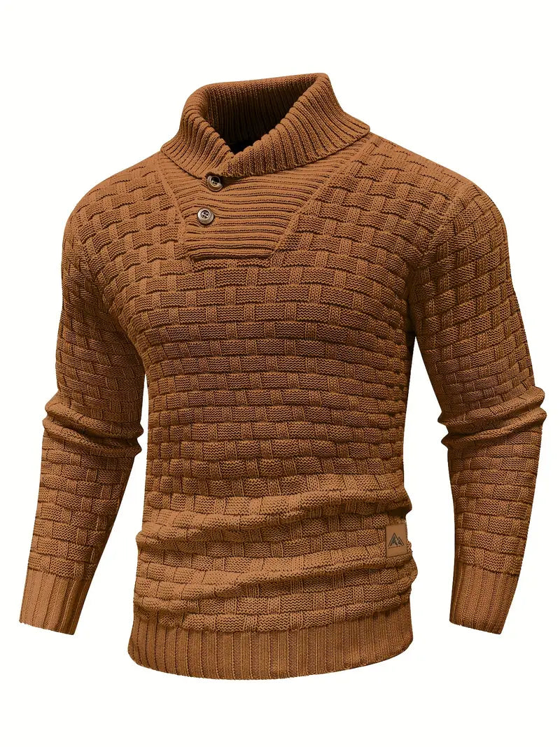 Mark | Elegantes gewebtes Design Herrenstrickpullover