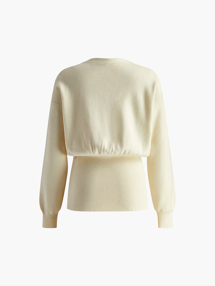 Maris | Golden Button Plain Cardigan