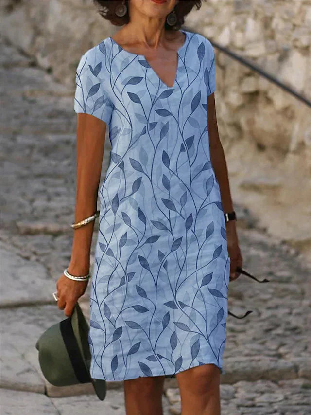 Yvonne | Mühelos Fließendes Damen Midi Kleid