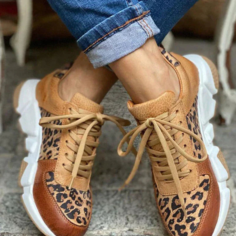 Crissa | Bequeme Leoparden-Turnschuhe