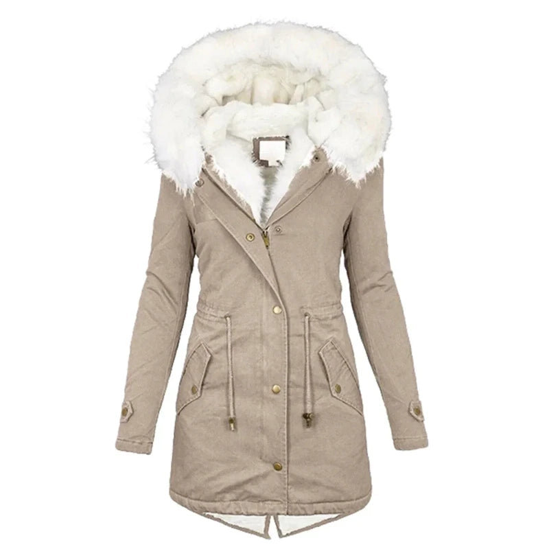 Asta | Elegante lange Komfort Damen Winterjacke