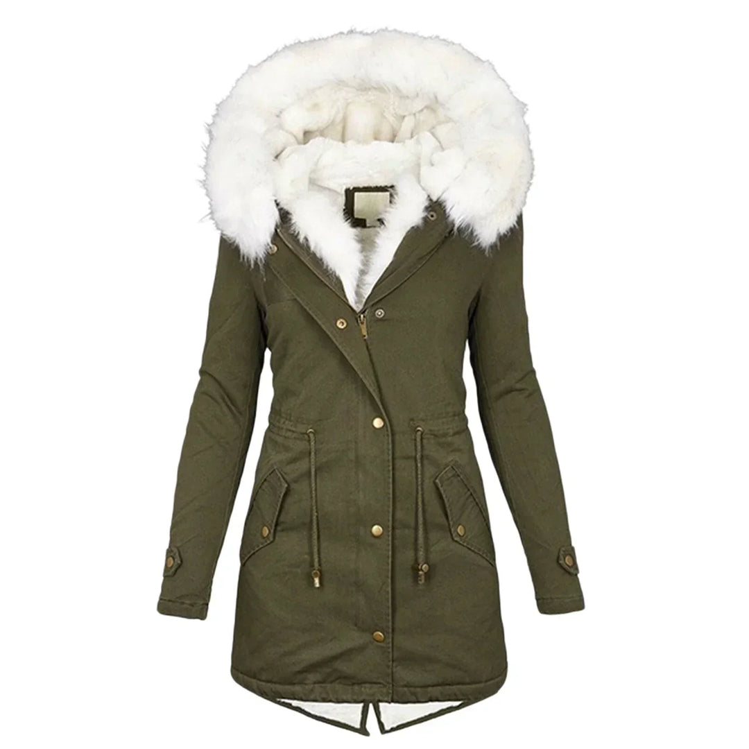 Asta | Elegante lange Komfort Damen Winterjacke