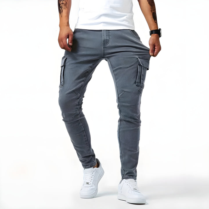 Edvard | Stretch Comfort Fit Herren Cargo Hose