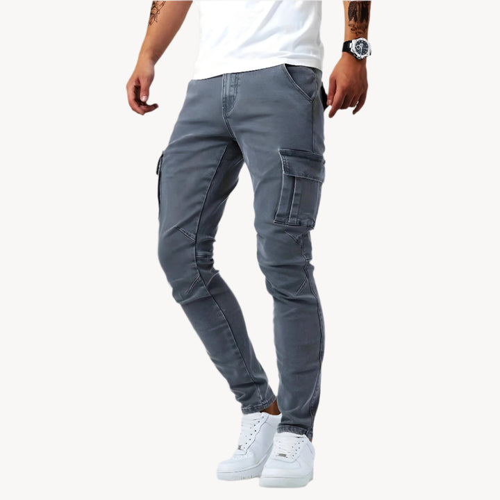 Samuel | Cargohose aus Stretch-Denim