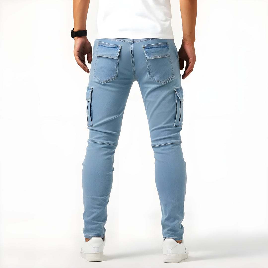 Edvard | Stretch Comfort Fit Herren Cargo Hose