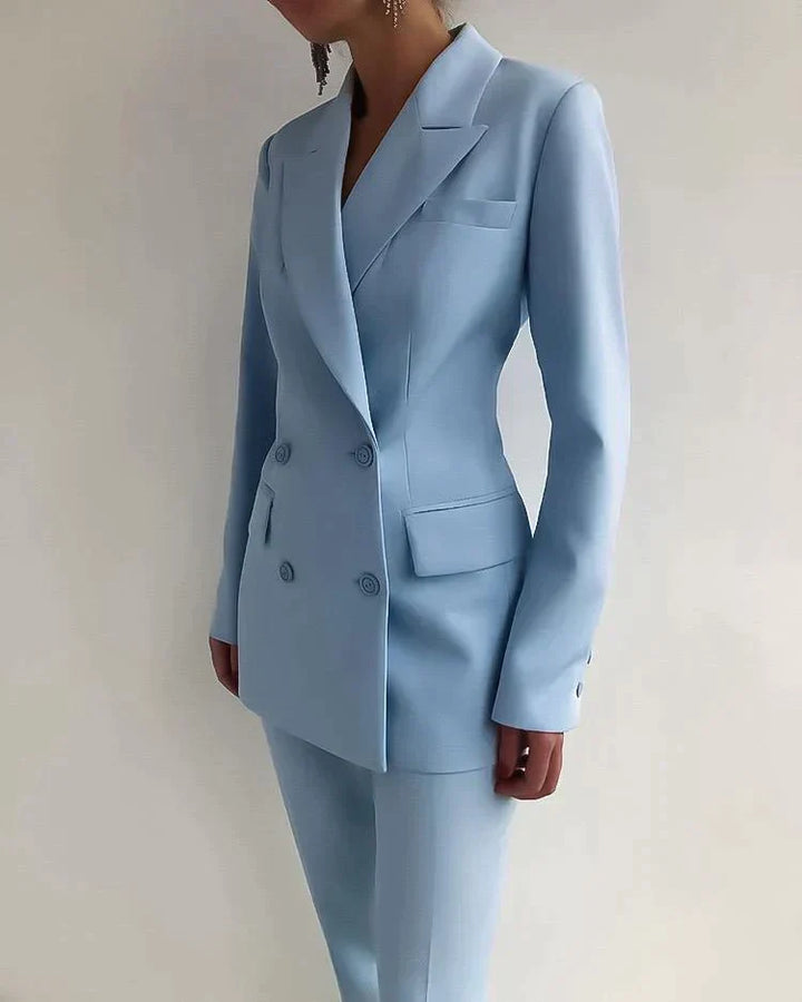 Giulia | Raffiniertes Zeitloses Damen Blazer- und Hosenset