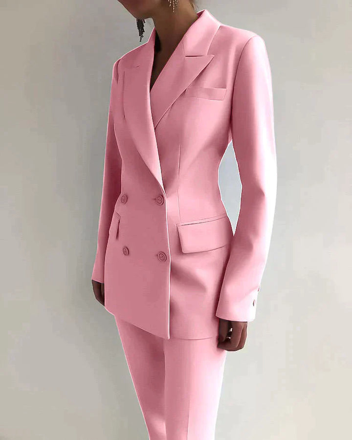 Giulia | Raffiniertes Zeitloses Damen Blazer- und Hosenset
