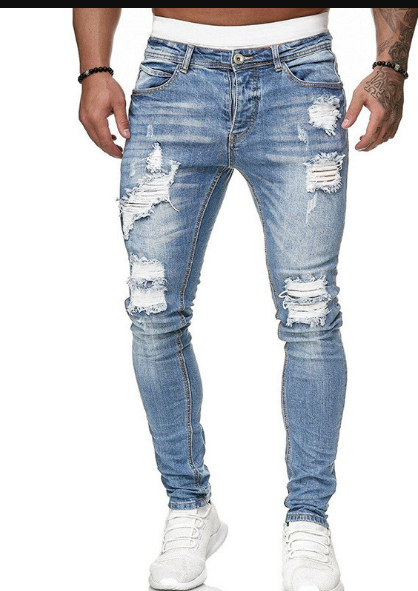 Quintus | Trendige Ripped Slim-Fit Herrenjeans