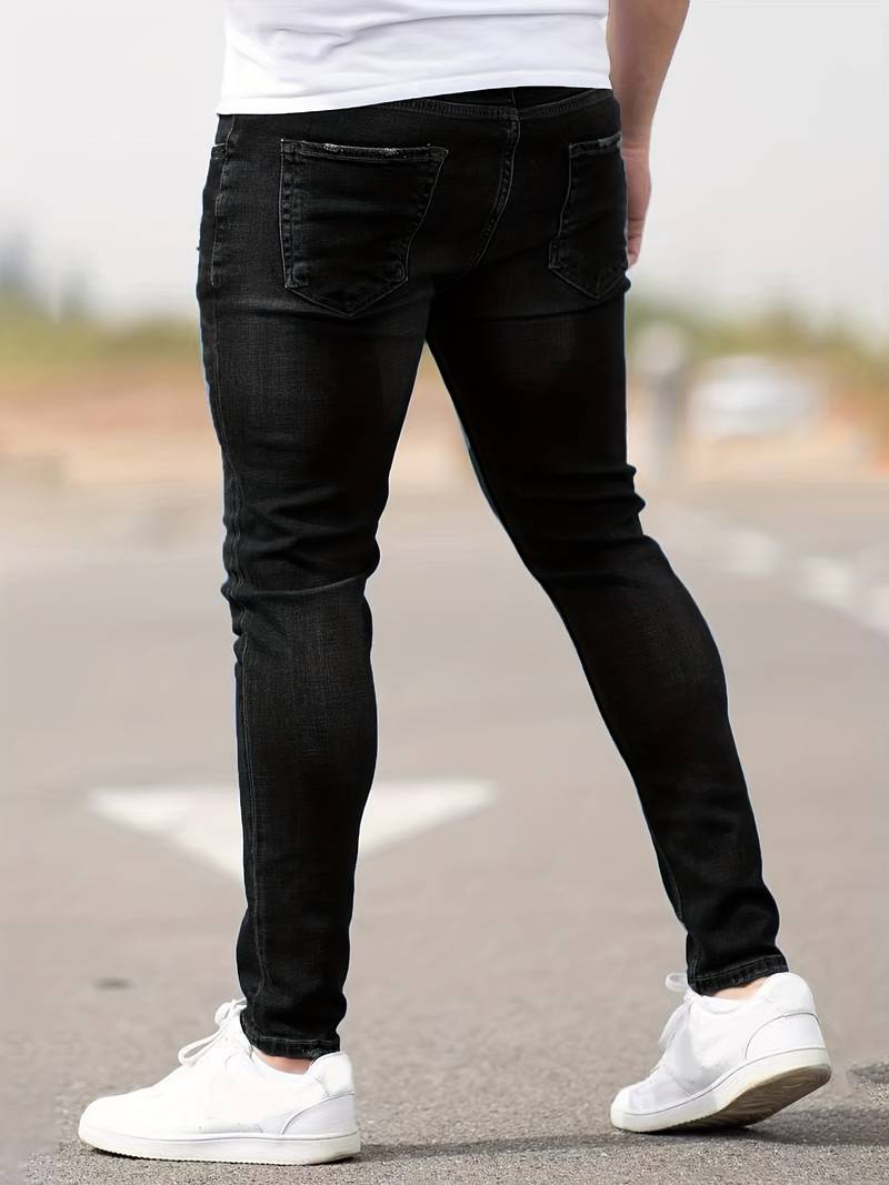 Quintus | Trendige Ripped Slim-Fit Herrenjeans
