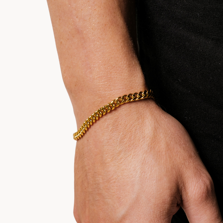 Cuban Bracelet 5MM (Gold)