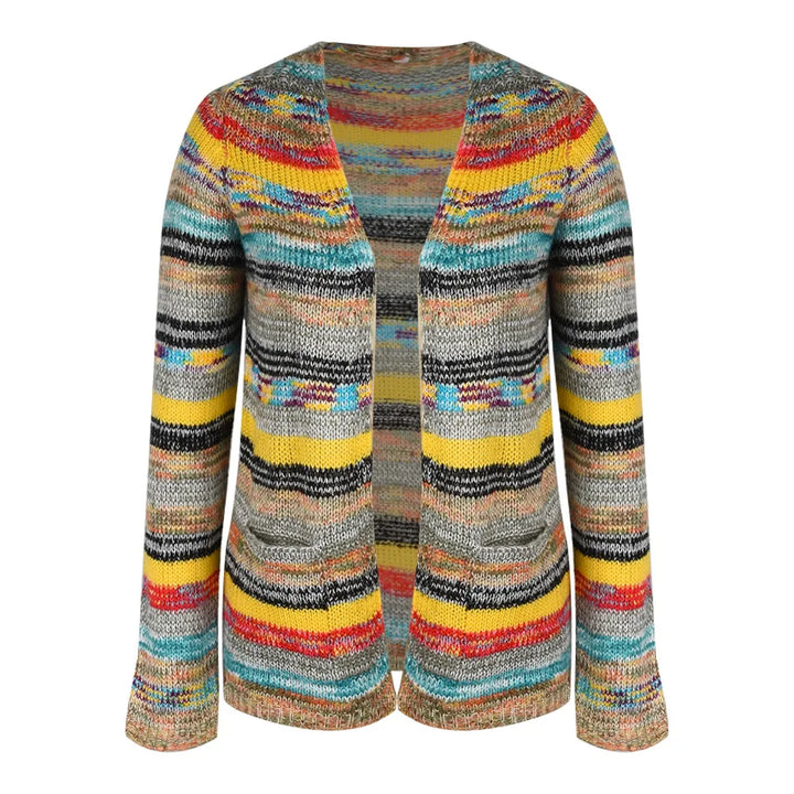 Elena | Stilvolles Damen-Strickcardigan mit Reißverschluss