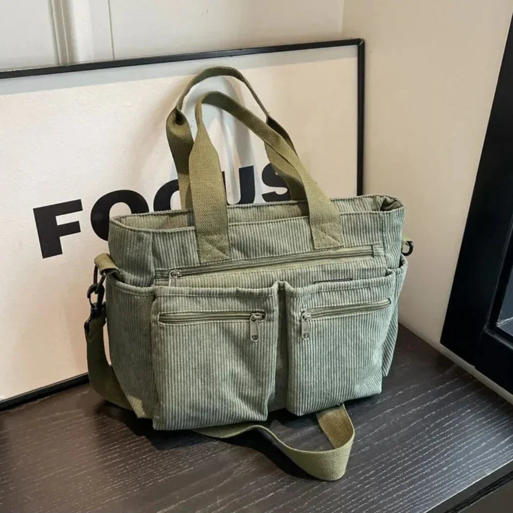 Ella | Luxuriöse Cord-Tragetasche – Stil und Funktionalität perfekt vereint
