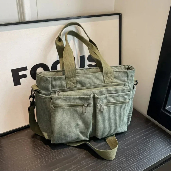 Ella | Luxuriöse Cord-Tragetasche – Stil und Funktionalität perfekt vereint