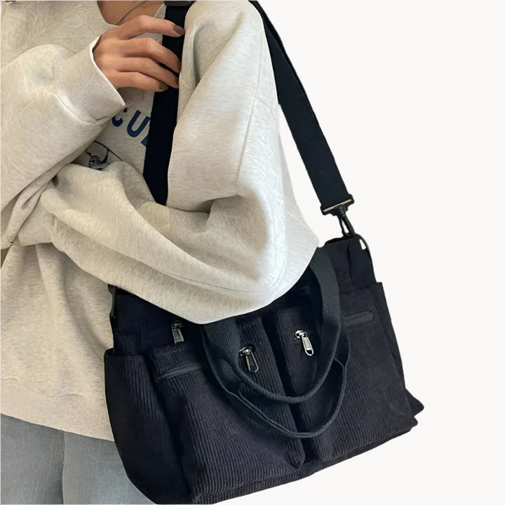 Ella | Luxuriöse Cord-Tragetasche – Stil und Funktionalität perfekt vereint