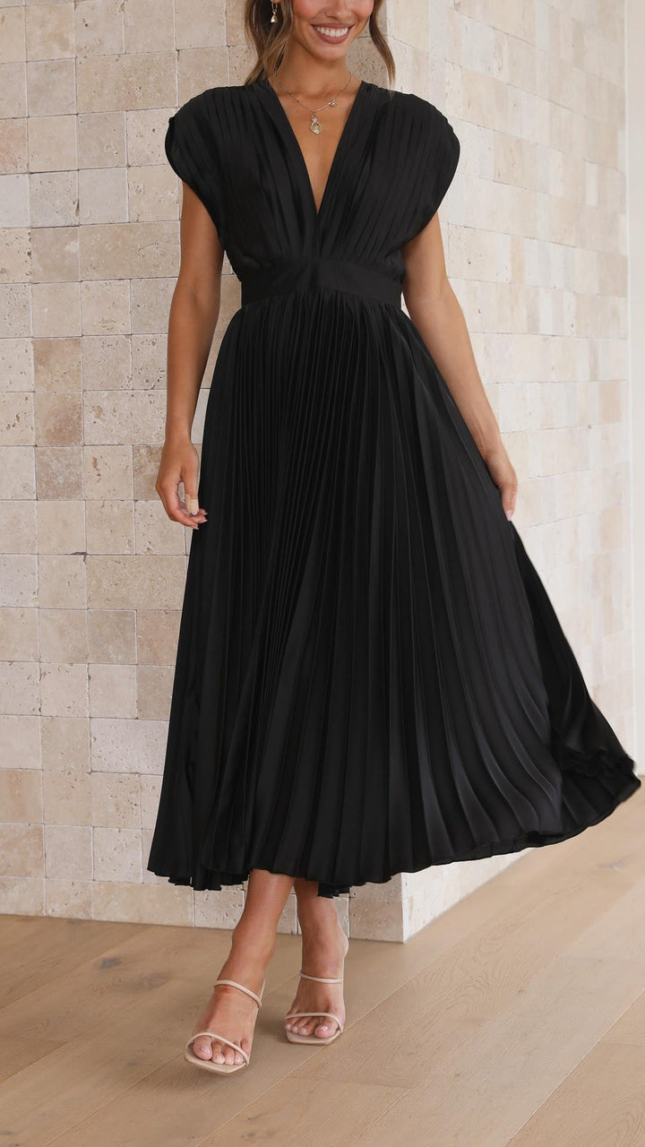 Maria | Elegantes & Raffiniertes Plisseekleid