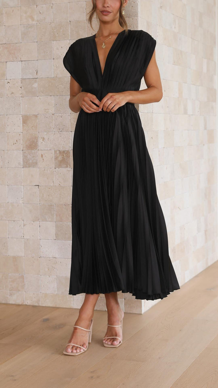 Maria | Elegantes & Raffiniertes Plisseekleid