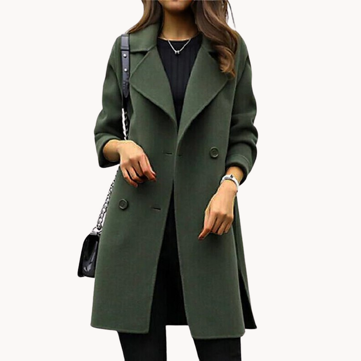 Sylvie | Eleganter Damenmantel aus Wolle