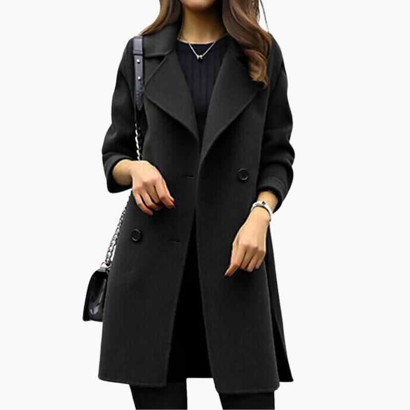 Sylvie | Eleganter Damenmantel aus Wolle