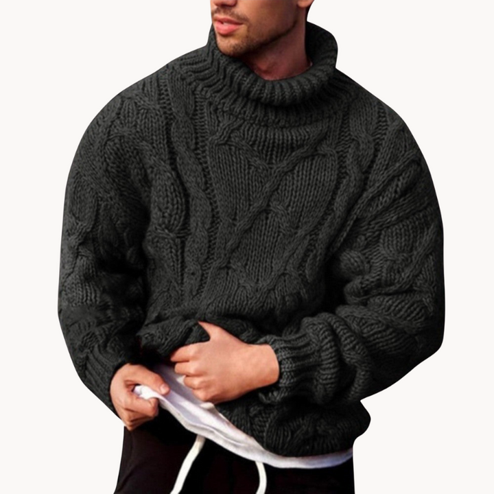 Ruben | Gestrickter Winter-Komfort-Rollkragenpullover für Männer