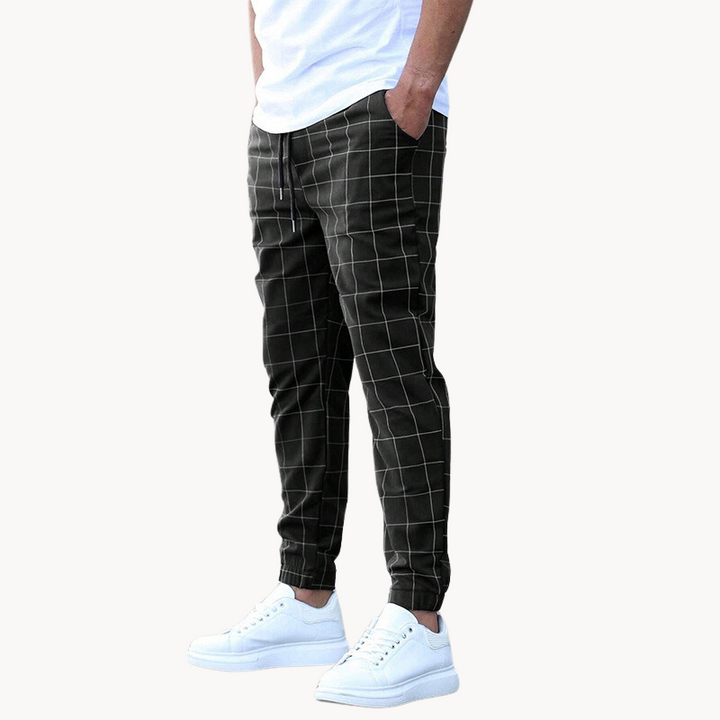 Albert | Stilvolle karierte Design Herren Sweatpants