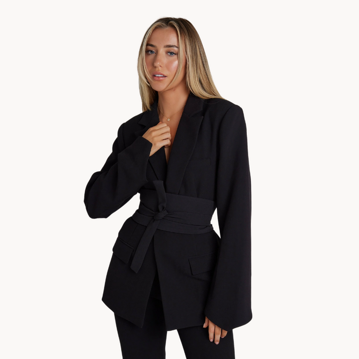 Kristina | Gürtelblazer Elegant Schlank Damen Blazer