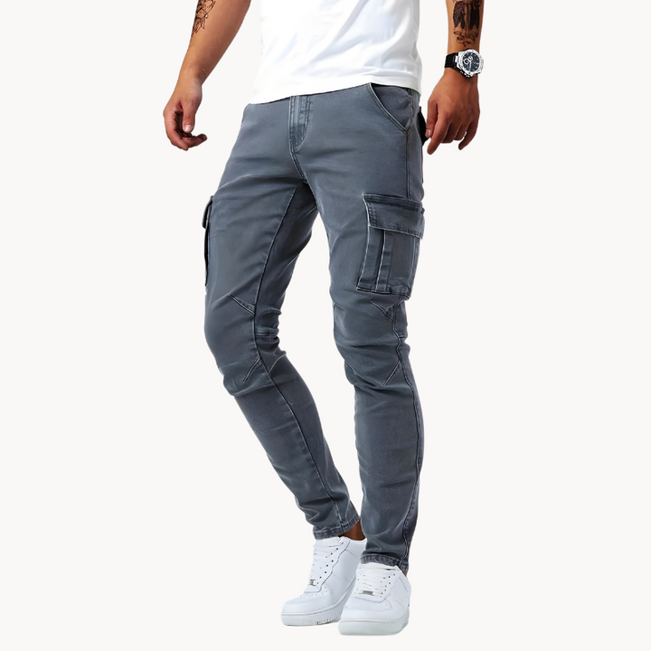 Edvard | Stretch Comfort Fit Herren Cargo Hose