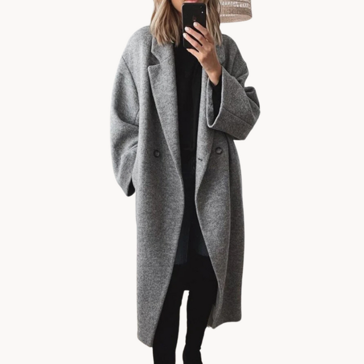 Delphine | Eleganter und warmer Wintermantel für Damen