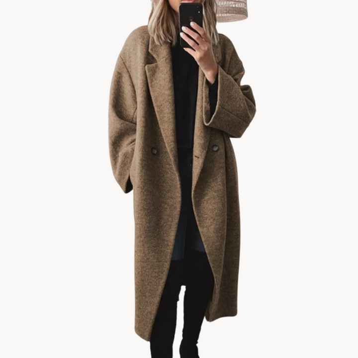 Delphine | Eleganter und warmer Wintermantel für Damen
